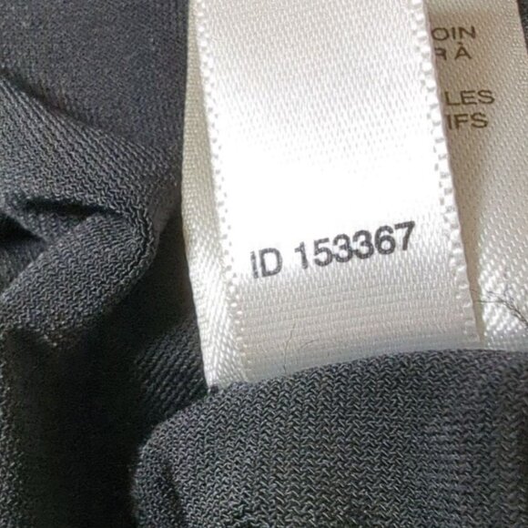 White House Black Market Women's‎ Black Midi Dress Gold Studs Sheer Long Sleeves - Picture 9 of 9